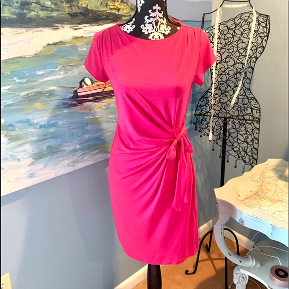 Shelby & Palmer Dresses & Skirts - Shelby & Palmer, Lovely Pink Soft Dress w/Side Tie